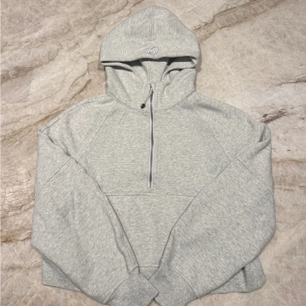 Lululemon Heather Gray Women's Scuba Half-Zip Hoodie XS/S - Picture 4 of 8